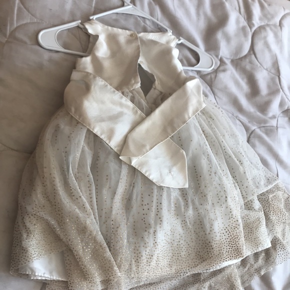 White and gold Christmas dress for girls - Picture 2 of 3